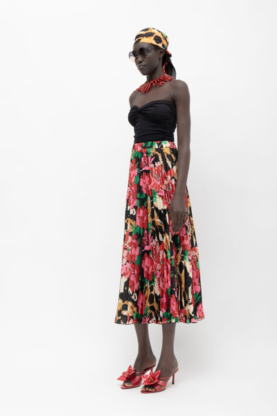 KIKA FLORAL TIGER SKIRT