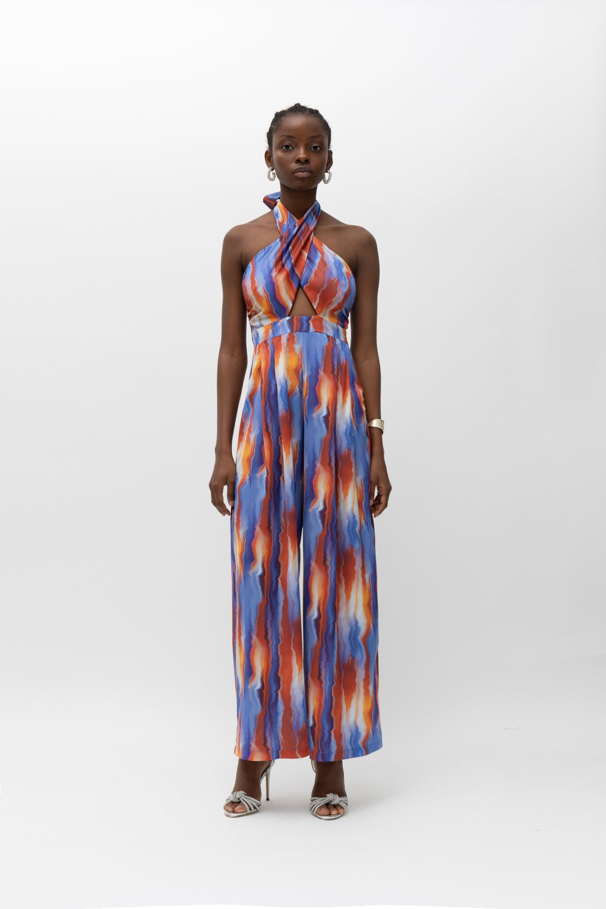 Emely Blue Terracotta Jumpsuit