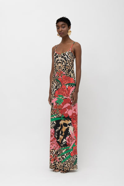 ZANZI TIGER PRINT DRESS