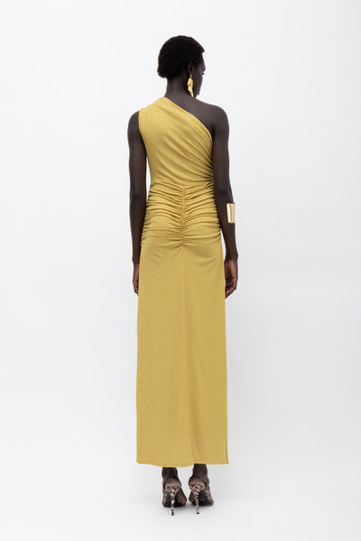 KHIARA LIME GLITTER DRESS