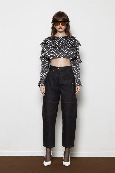 BARREL RACER BLACK DENIM