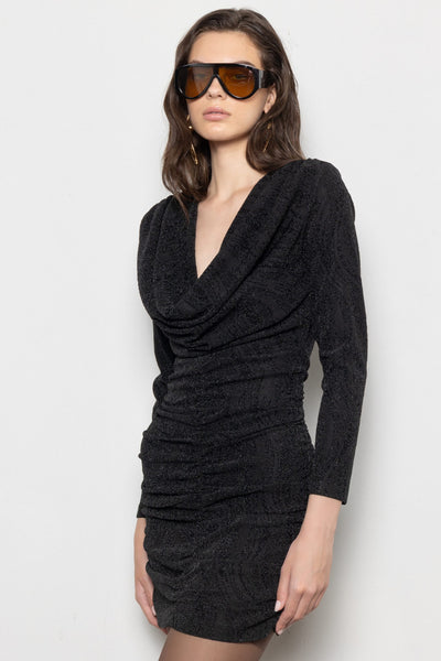 SAGE BLACK MINI DRESS