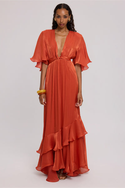 BURNT ORANGE DRESS