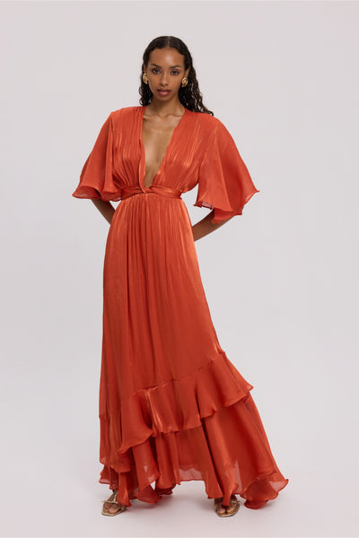 BURNT ORANGE DRESS