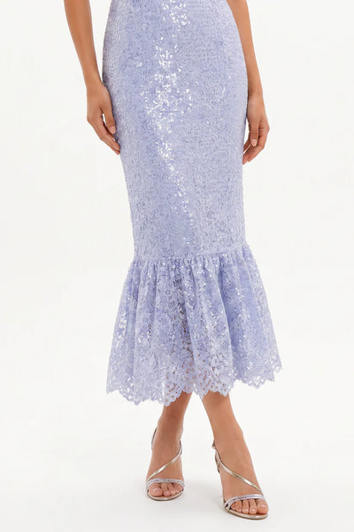 RAISA MIDI DRESS | SHIMERING LACE