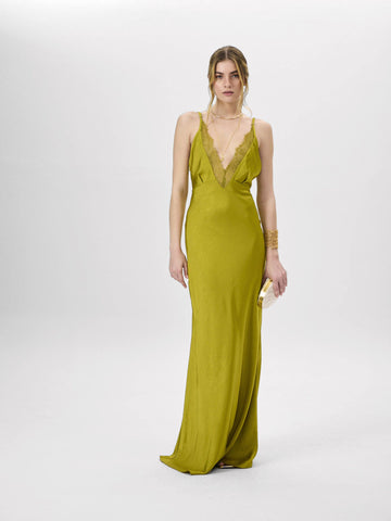LEILA LIME DRESS