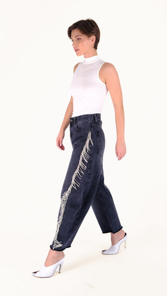 GWEN BLACK S/W RAINDROPS