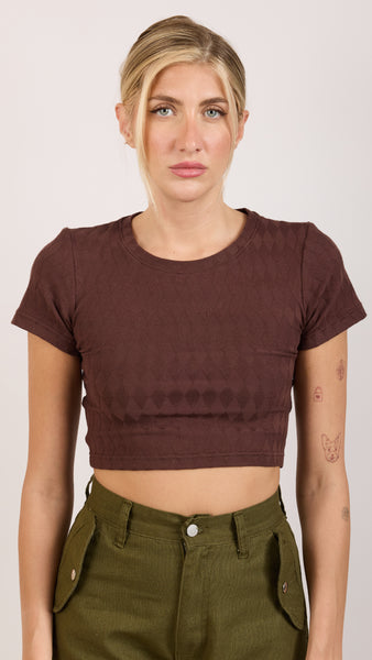 LENA BROWN TOP
