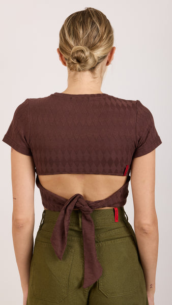 LENA BROWN TOP