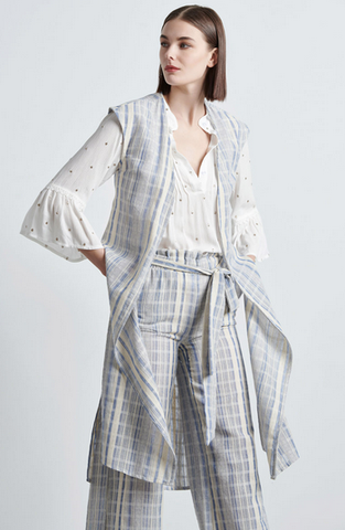 Striped Long Vest