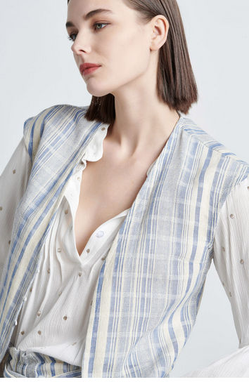Striped Long Vest