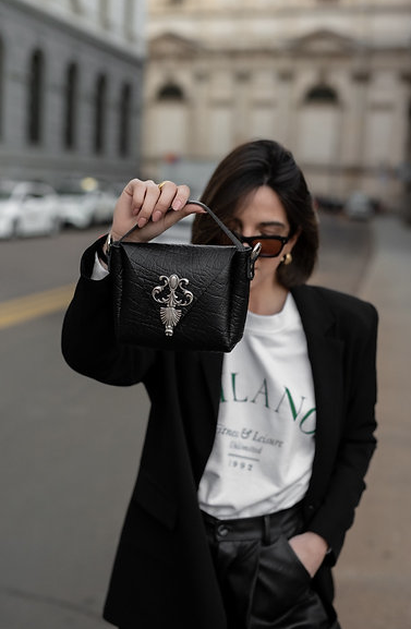 "Unchained melody" small Black bag